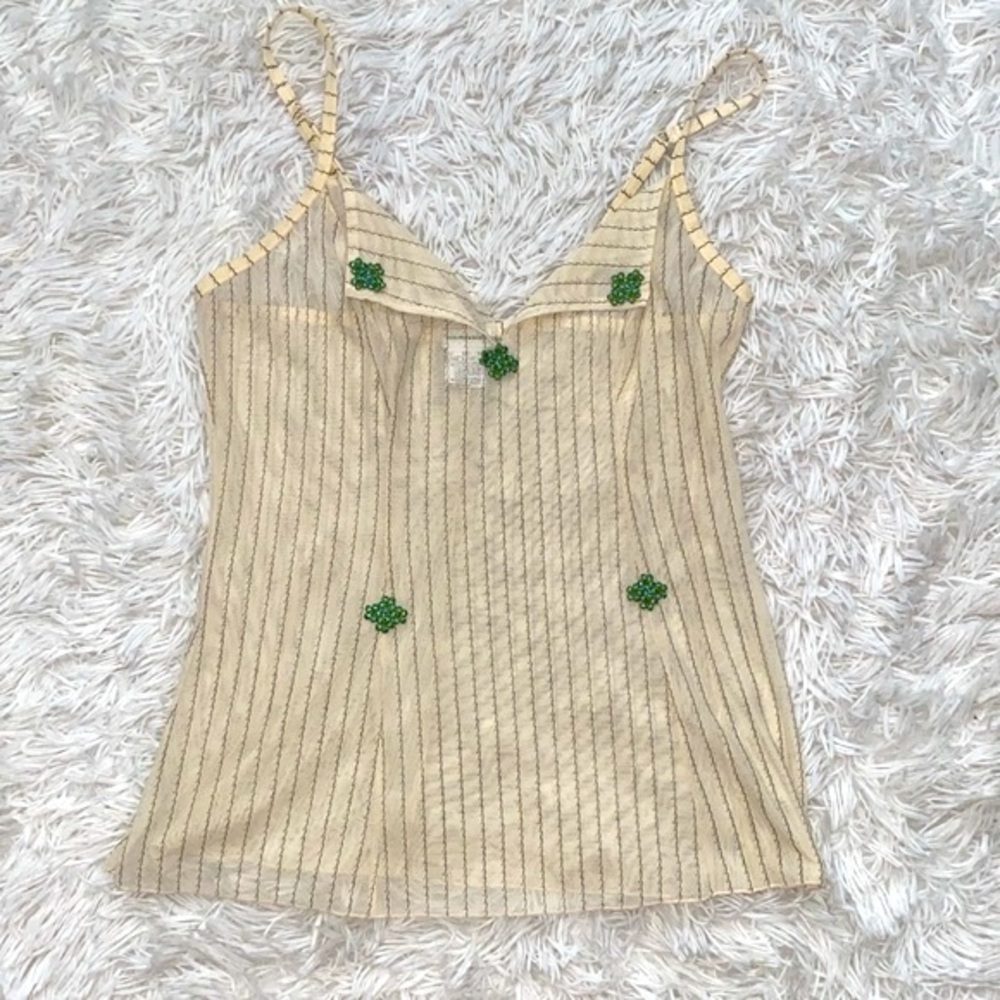 Vintage 90’s Intimissi sheer pin stripe cami - Picture 10 of 11
